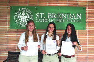 St. Brendan High School seniors receive prestigious scholarships