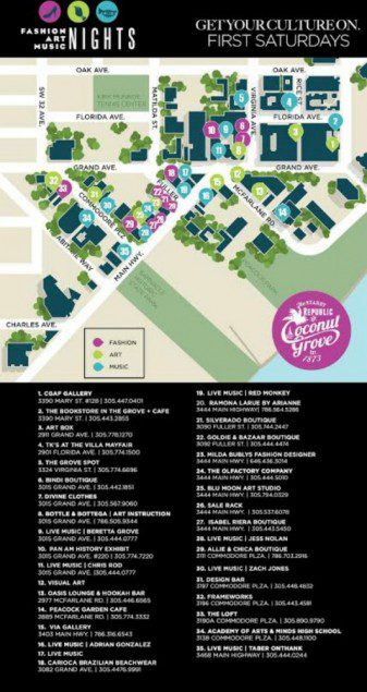 Fam Coconut Grove Map