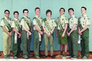 Troop 457 advances eight to rank of Eagle Scouts